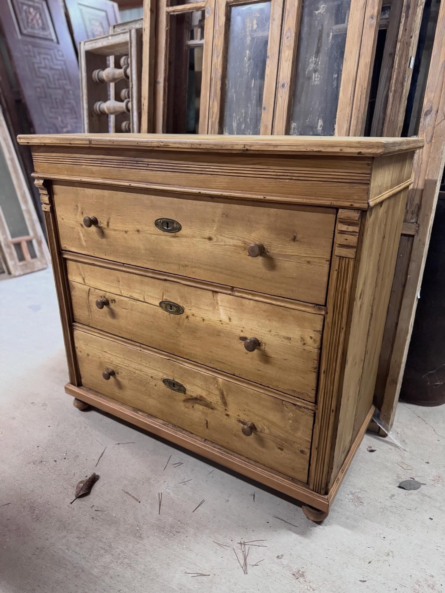 We had the prettiest batch of antique European pine arrive last week. Sneak peak. Shop in-store this Thursday thru Saturday 9:30-5pm. 

Details: 46.5&rdquo; wide, 21.5&rdquo; deep and 43.5&rdquo; high. Circa 1890&rsquo;s.
